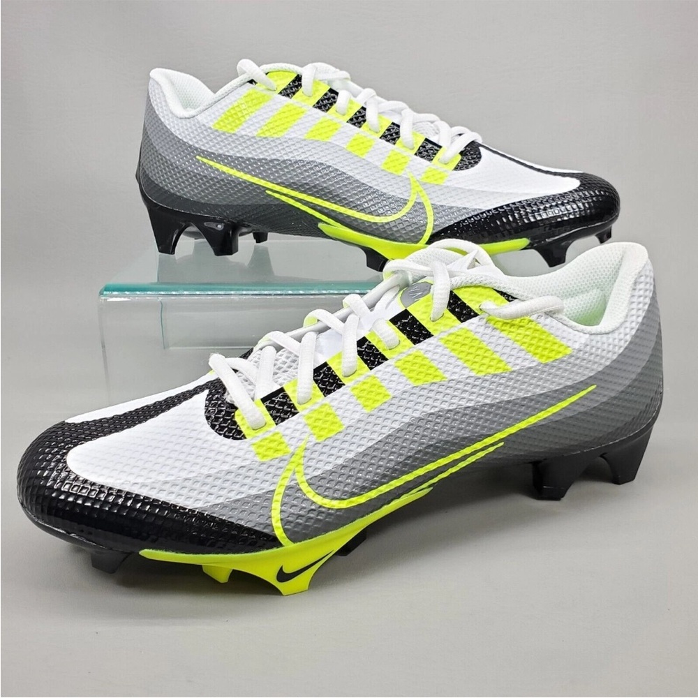 Nike Vapor Edge Speed 360 Neon Green/Volt Grey‎ Men’s Football Cleats Sz 11.5